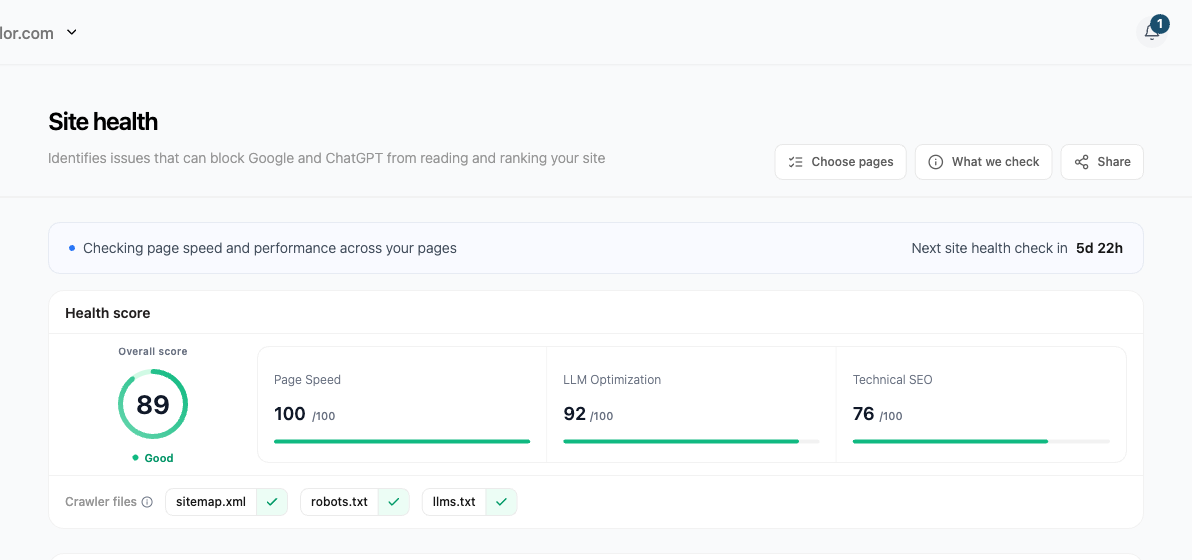 Site Health